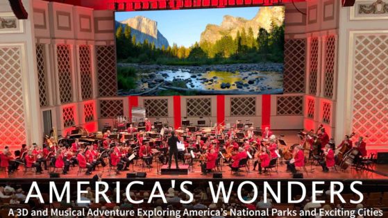 Cincinnati Symphony shot of America's Wonders premiere
